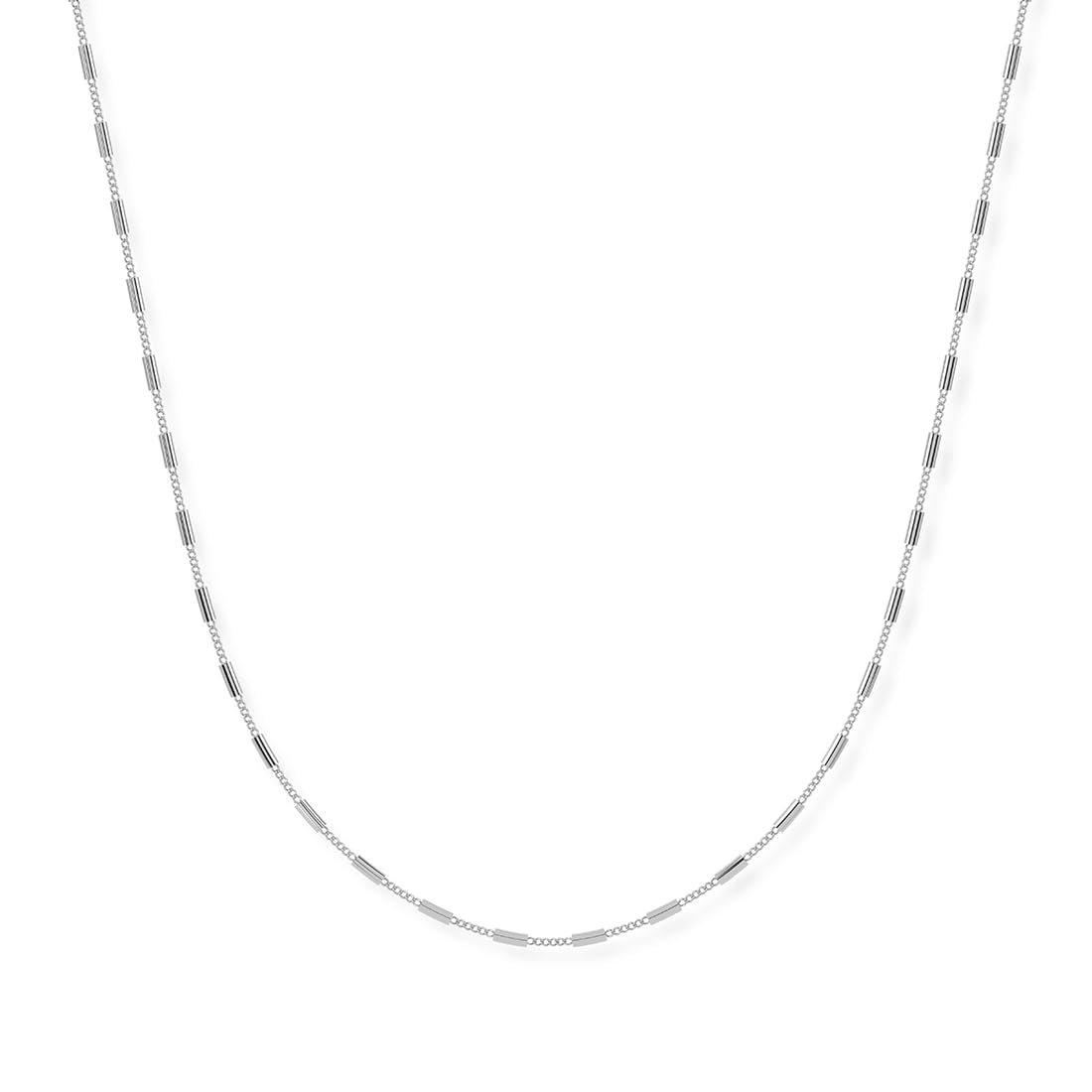 Clara 925 Sterling Silver Vienna Bar Chain Necklace for Women in 18 inches