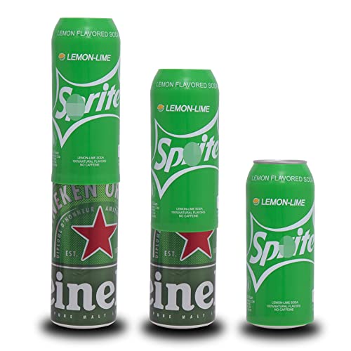 2 Stück Bierdosenabdeckungen, verstecken Sie ein Bier, 500 ml, Soda-Dosenhülle, Silikon, Bierdosenabdeckung, Getränke, geeignet für Outdoor-Veranstaltungen, Fußballspiele, Basketballspiele (green) Cover