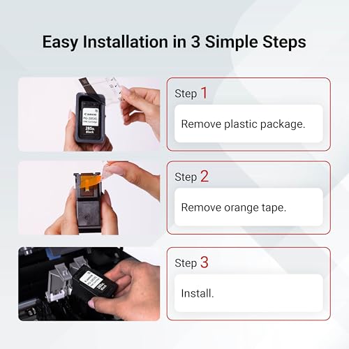 Image of Canon PG-285 XL / CL-286 XL Genuine Ink Value Pack (2 Cartridges), Compatible with TR7820, TS7720 /7722