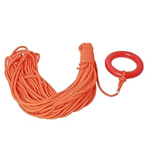 Lifesaving Touw Water Nood Escape Touw Met Pull Ring Voor Duiken Snorkelen 8mmx30m Drijvend Lifesaving Touw
