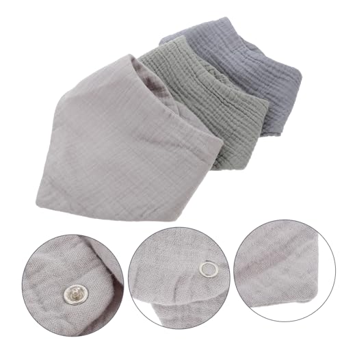 3Pcs Cotton Bibs for Feeding Drooling Bandana Bibs Soft Durable Design for Lightweight Comfortable for Everyday Use Nordic3