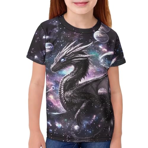Image of Kids Graphic T-Shirt Boys Girls Novelty Tees Top Short Sleeve Shirts Summer Blouses 3-16
