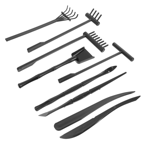 TIDTALEO 9個 禅用レーキ点 軽量プラスチック製 精密操作可能 ストレス解消と精神安定に デスクトップ砂装飾ツール