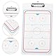 BESPORTBLE taktisches Brett Eishockey-Trainerausschuss Basketball- für whiteboard White Board Hockey-Pucks Hockey-Klemmbrett Nützliches Trainerboard Sport Trainer Bord Tafel PVC