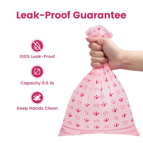 Image of Dog Poop Bags, Extra Thick & Leak-Proof Doggie Bags, Lavender Scented Pet Waste Bags Made from 70% Certified Recycled Plastic, Easy Tear & Open Poop Bags for Dog Walking, 8 Rolls (120 Count)