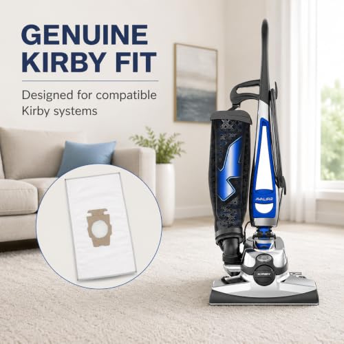 Image of Kirby 204814 Micron Magic HEPA Filter Plus Bags, 6, White Vacuum Bags