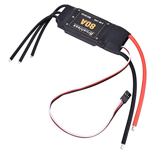 VGEBY 80A Brushless ESC Speed Controller, Metal Gear Servo Upgrade Brushless Combo Set RC Accessory 2-6S RC Car Truck