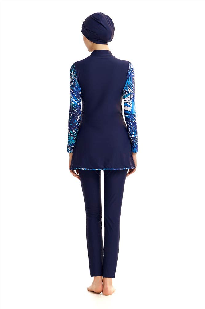 Traje de baño musulmán Modesto Traje de baño islámico Hijab Cobertura Completa Traje de baño Traje de baño Ropa de Playa Bikini