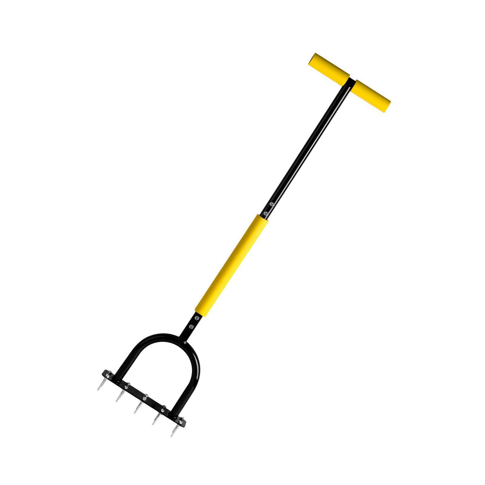 Efficient 10 Spikes Garden Aerator Lawns Coring Loosener for Improving Drainage and Promoting Healthier Grass Growth Soil Loosener