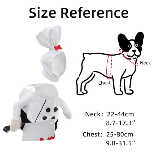Disfraz de Chef para Mascotas Ajustable ETIAL miniatura 6