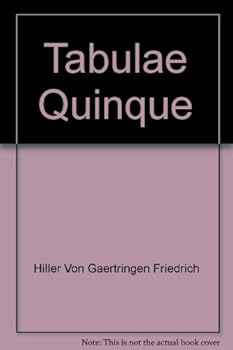 Paperback Tabulae Quinque [Latin] Book