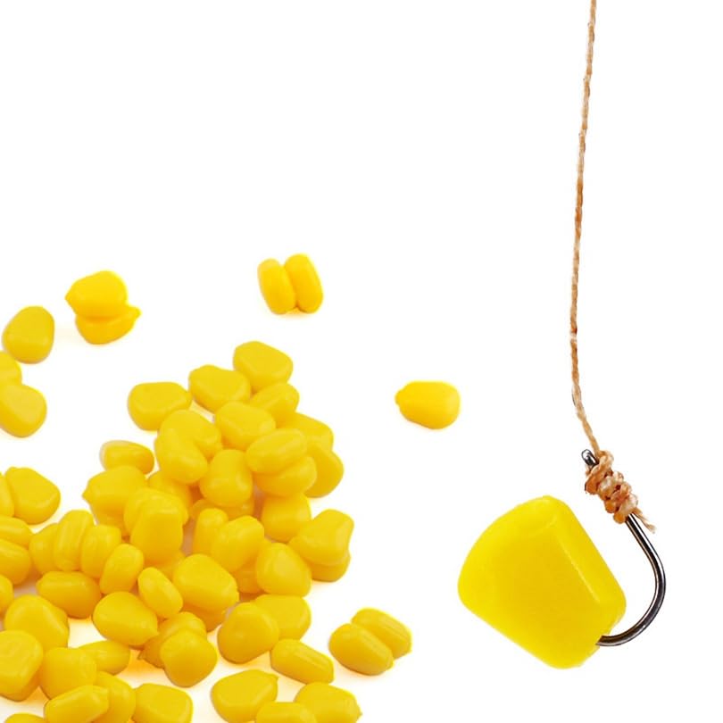 Yheonver – 200 Appâts Souples Pour Carpe, Arôme Maïs, Rouge Et Jaune, Avec Boîte