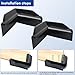 BALAVA Dock Corner Bumper,Vinyl Corner Dock Fender,Soft Corner Dock Bumper,Dock Bumper Fender Black Corner,Dock Corner Guard for Boat Deck(2 Pack)