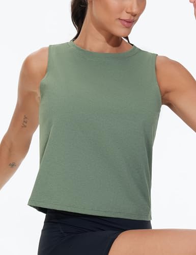 THE GYM PEOPLE Women's Workout Tank Tops 3 Pack Quick Dry Athletic Running Sleeveless Shirts2