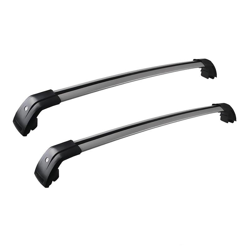 Ctpyoks Barras Portaequipajes para Hyundai Santa Cruz 2022-2025, 2 Piezas Aluminio Coche Barra Techo Porta Equipaje Transversales Soportes Ajustables Desmontable Coche Accesorios