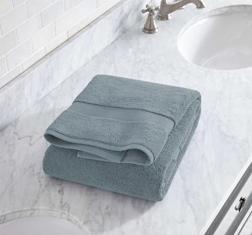 Delara 100% Organic Cotton Towels 650 GSM Plush Feather Touch Quick Dry Towel, 6-Piece Towel Set GOTS Certified, Oeko-Tex Green Certified, 1 Bath Towel, 1 Bath Sheet, 2 Hand Towels & 2 Wash Cloths by Delara - Image 3