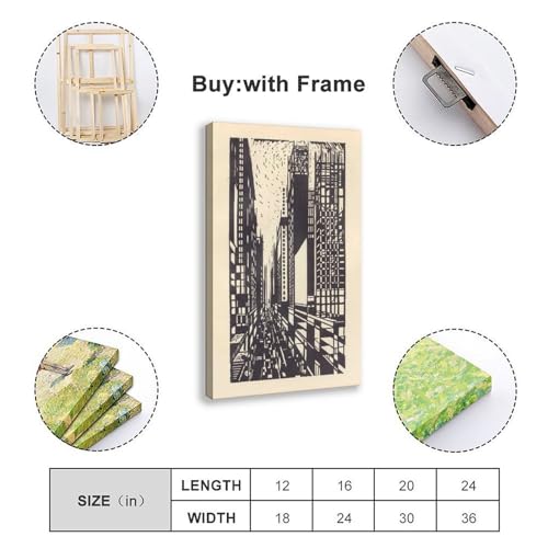 Toile gratte-ciel sous construction pour décorer un grand mur