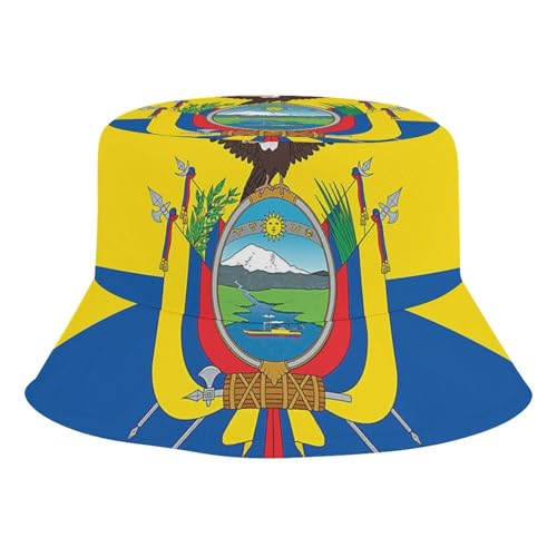 Ecuador FlagChildren's Bucket Hat for Boys and Girls, Breathable Summer Beach Hat54cm