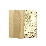 Arte de adorno de aluminio dorado: un acabado brillante, suave y metálico, ofrecemos papel de aluminio en variedad divertidos y brillantes para sus artes y manualidades, decoraciones, pero no para alimentos pasteles, chocolate, etc., decoración dorada
