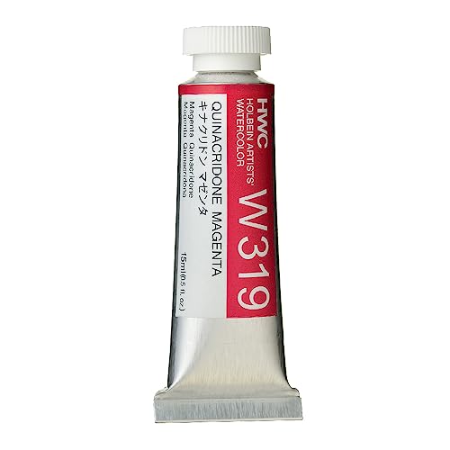 Holbein Aquarela de artista, tubo de 15 ml, magenta quinacridona (W319)