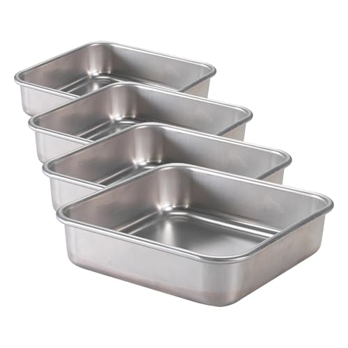 Image of Nordic Ware Natural Aluminum Commercial Square Cake Pan, 9 x 9 (Pack of 4)