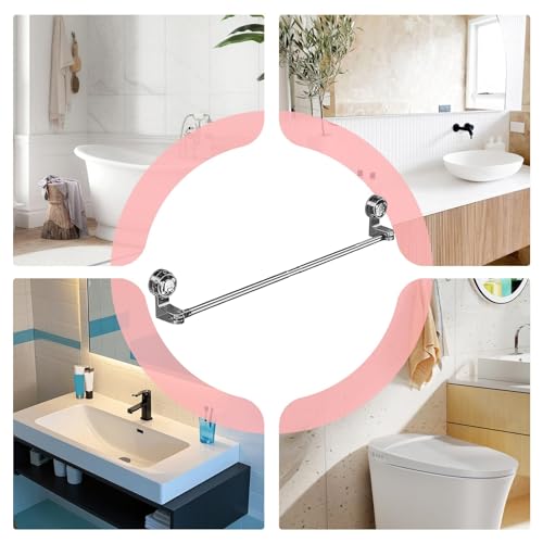 Toallero de baño para pared con colgador ajustable de ropa 5