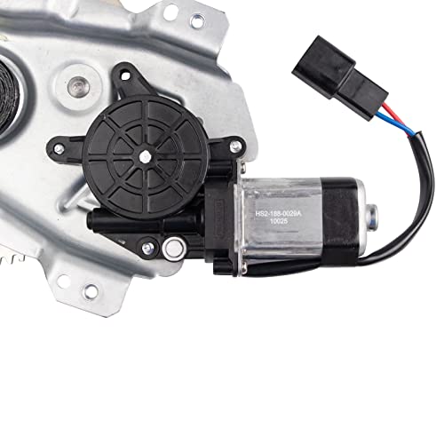 Image of TRQ Rear Left Power Window Regulator & Motor Assembly Drivers Side Compatible with 1996-2002 Saturn SL SL1 SL2 1996-1999 SW1 1996-2001 SW2