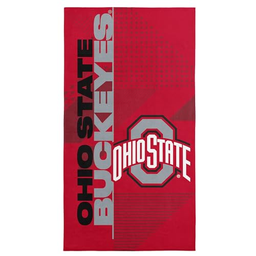 Northwest Ohio State Buckeyes NCAA Microfiber Beach Towel, Quick-Dry, Soft & Absorbent Lightweight Travel Essentials for Pool or Bath, 30x60 inches