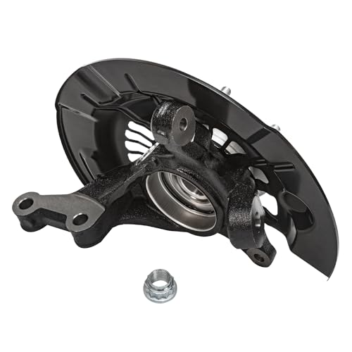 Image of Detroit Axle - 2.5L Front Right Steering Knuckle for 2012-2017 Toyota Camry Passenger Side Steering Knuckle & Wheel Hub Bearing Assembly 2013 2014 2015 2016 Replacement