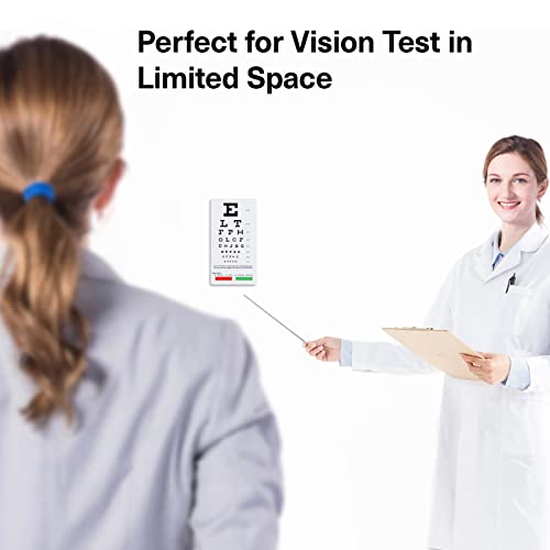 Image of NOYOC Rosenbaum Pocket Eye Chart, Pocket Snellen Eye Chart, 2 Pack