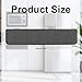 37.4x8.5in Refrigerator Spill Mat, Silicone Under Refrigerator Floor Protector Tray Drip Anti-Slip Appliance Water Mat Drip Catcher for Mini Fridge Washing Machine Wine Cabinet Dryer (Gray)
