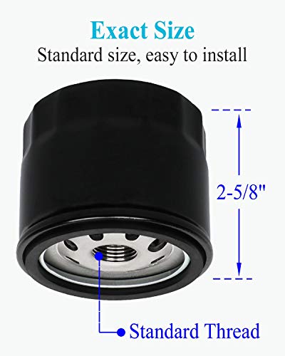 Hoodell 4 Pack 12 050 01-S Oil Filter, Professional Factory Oil Filter Fits Kohler Engine Troy Bilt Bronco 12 050 01 1205001-S 12 050 01-S1, Lawn Mower Oil Filter #TOP6