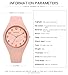 XCZAP Fashion Jelly Series Ladies Silicone Strap Electronic Quartz Waterproof Watch (Pink)