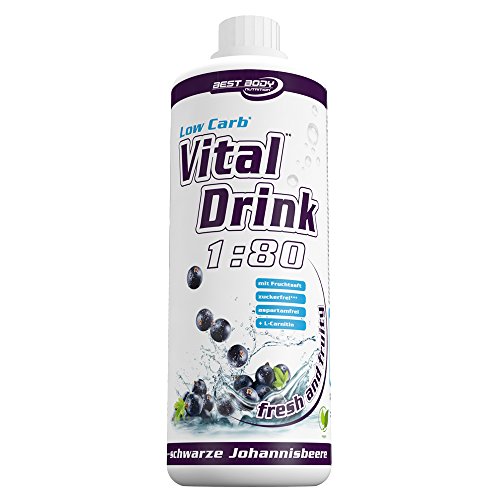 Best Body Nutrition Vital Drink ZEROP® - schwarze Johannisbeere, Original Getränkekonzentrat - Sirup - zuckerfrei, 1:80 ergibt 80 Liter Fertiggetränk, 1000 ml Best Body Nutrition Vital Drink ZEROP® - schwarze Johannisbeere, Original Getränkekonzentrat - Sirup - zuckerfrei, 1:80 ergibt 80 Liter Fertiggetränk, 1000 ml