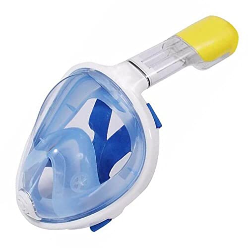 Máscara de Mergulho Snorkeling Full Face Tamanho S/M - Cor Azul