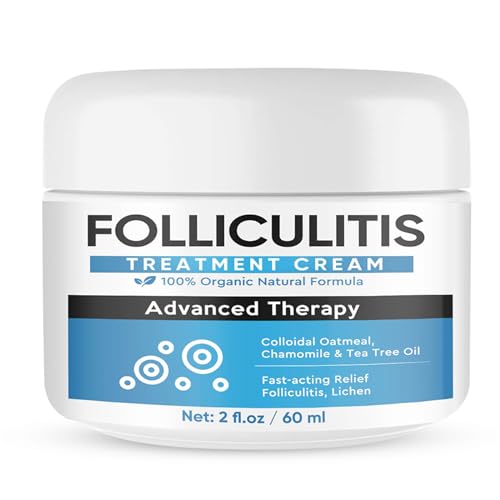 ALSTEN Folliculitis Treatment, Upgrade Folliculitis Cream, Fast-Acting for Folliculitis, Seborrheic Dermatitis, Psoriasis, Gentle Relieve From Itchy & Dry，2 Oz