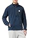 Produktbild Carhartt Mens Dalton Half Zip Fleece Sweatshirt, Navy Heather, S
