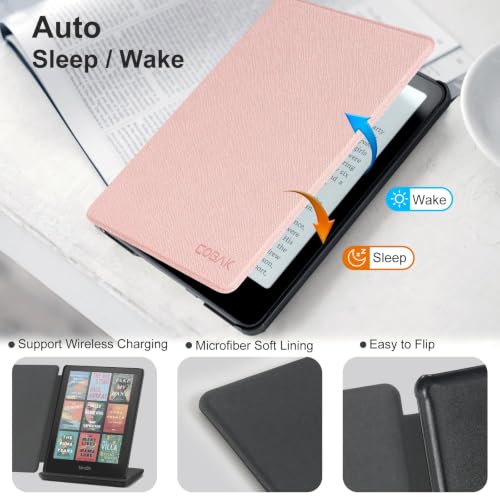 Image of CoBak Magnetic Case for 7 inch Kindle Paperwhite 12th Gen 2024 and Kindle Colorsoft - Compatible with iPhone MagSafe, for Samsung /Belkin /Anker Wireless Charging Pads, Lightweight, Auto Sleep Wake