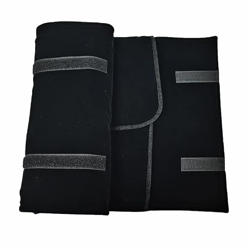 Scikheft Velvet Travel Jewelry Case Roll Bag Organizer For Necklace Bracelet Earrings Ring (Black) #TOP3