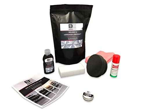 Preisvergleich Produktbild Pflege- und Versiegelungsset für Aluminiumfenster und Türen, pulverbeschichtete Aluminium- oder Autolackähnliche Oberflächen, Autos, Motorräder, Fahrräder, Felgen etc.