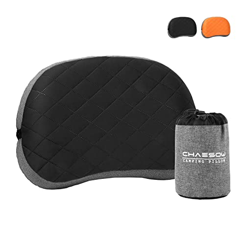 Camping Pillow - Ultralight And Portable Inflatable Pillow For Camping, Travel Pillow With Removable And Washable Cover, Ergonomic Camp Pillow Neck & Lumbar Support, Pillows For Camping, Outdoor #TOP2