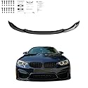 Frontlippe Frontspoiler kompatibel mit BMW M3 F80 M4 F82 2014 bis 2021 mit ABE TÜV Schwarz Glänzend