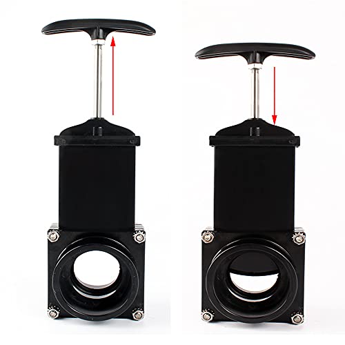 Image of For Outdoor Accessories black Dump Waste Sewer ABS Valve 50mm /1.97inch RV Drain Valve waste valve for Caravan Trailer