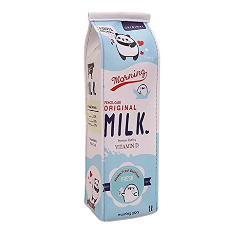 Preisvergleich Produktbild JUNGEN Milchkartusche Federmäppchen 3D Bleistiftbeutel Stiftetasche Tasche Schminkbeutel für Schülern Mädchen