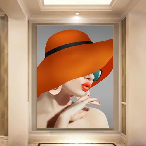Peinture dame photo abstraite pour habiller un mur vide avec style