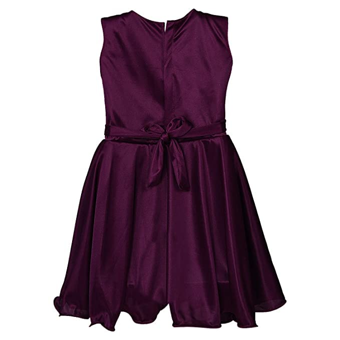 Image of Wish Karo Baby Girls Knee Length Lycra Dress (fe2644clr)