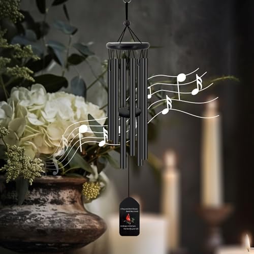 Image of ASTARIN Personalized Wind Chimes Outdoor Large Deep Tone,Large Customized WindChimes for Outside Tuned Relaxing Soothing Low Bass,Memorial Wind Chimes Sympathy for Mom Dad