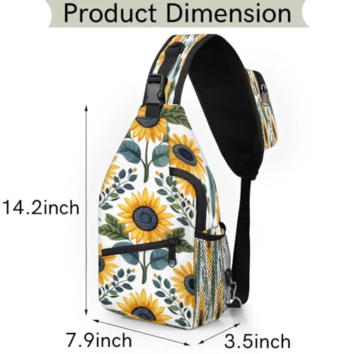 Bolso tipo Sling casual para hombre y mujer miniatura 2