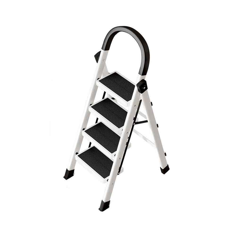 Ladder Multifunctional Folding Ladder Telescopic Thickened Indoor 4/5/6 Steps Stairs Small Portable Ascending(Small)