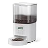 WOPET Automatic Cat Feeder, 4L Automatic Dog Feeder with 180-Day Battery Life, Programmable Cat Food Dispenser with Stainless Steel Bowl，1-6 Meals Per Day